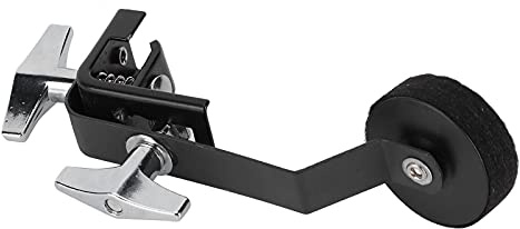 Tone Control Schalldämpfer, Snare Drum Stumm Präzise Legierungsmetall für Snare Drums zur Kontrolle oder Eliminierung übermäßiger Obertöne(Schwarz)
