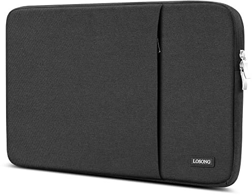 Losong 17.3 Inch Portable Monitor Case, Protective Carrying Sleeve for Most 17.3 Inch Portable Monitors, Water Resistant Laptop Display Bag with Accessory Pocket, Size-16.3x10.6 Black