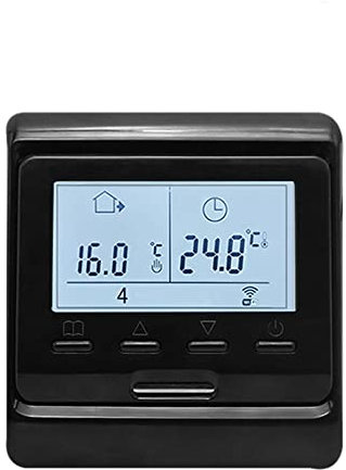 MINCO Home Programmable Tuya Smart WiFi Thermostat Electric Heating Warm Floor Temperature Controller for Water/Gas Boiler Voice Control Room Thermostat (Black, for Water/Gas Boiler)