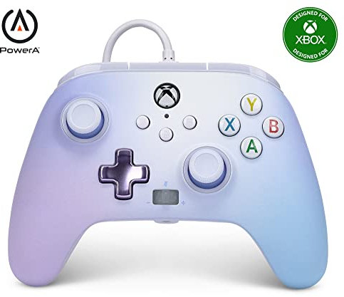 Verbesserter Kabelgebundener Controller von PowerA für Xbox Series X|S - Pastel Dream, Gamepad, Kabelgebundener Videospiel-Controller, Gaming-Controller, Geeignet für Xbox One, Offiziell lizensiert