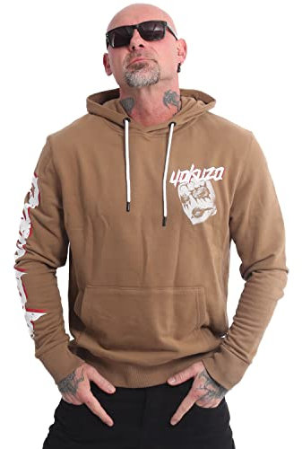 Yakuza Herren Bad Bitx Kapuzenpullover, Otter, XXL