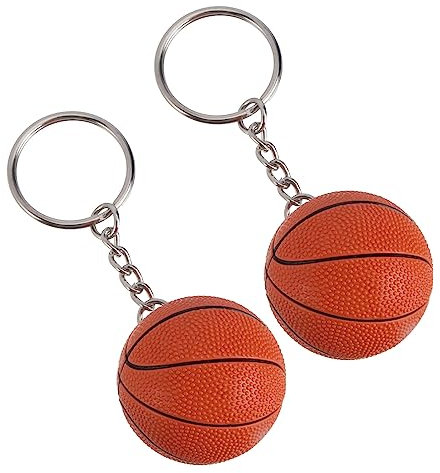 Warmhm 2 Stück Basketball-Schlüsselanhänger Baseball Für Kinder Lederfüller Kinder-Geldbörse Schlüsselanhänger-Halter Sport-Stil Schlüsselanhänger Basketball-Geschenke Für