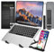 Portable Laptop Stand For Desk, Laptop Riser For Desk, Abs+Silicone Adjustable Laptop Stands Foldable Ventilated Cooling Notebook Stand For All Laptops, Tablets has wide More 7-17” and Mobiles stand.