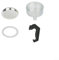 DAZZLEEX Ensemble d'accessoires pour cafetière à moka, poignée de rechange pour cafetière expresso, filtre entonnoir (3 tasses)
