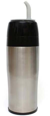 Mate Green Yerbomos 2.0 Negro 350ML for Yerba Mate Tee 350ML ● Un accesorio portátil para Yerba Mate ● Funciona como un termo con una botella de agua y mantiene el agua ● Negro-plateado