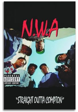 HNYDM Straight Outta Compton Albumposter, ungerahmt, 30,5 x 45,7 cm, Wohnzimmer, Musik, Poster