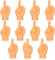 11Pcs Tiny Hands Mittelfinger Puppets Mini Finger Puppets Hands Major Kleine Fingerpuppen Mini Hands Spiel dekors Zubehör Geschenk für Aprilscherz Halloween,Gummi,Puppen-Kasperletheater,Fingerpuppen