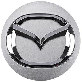 LFWCZS Auto Nabendeckel für Mazda MX-5 NB,Felgendeckel Felgenkappen 4 Stück 56mm Logo Radnabenabdeckung Wheel Caps Nabenkappen Zentralabdeckung Reifen & Felgen Zubehör,Silver