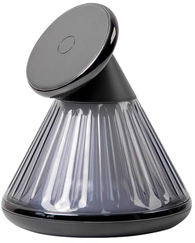 Nachttischlampe mit Ladestation, Schreibtischlampe mit kabellosem Ladegerät - Magnetische kabellose Ladelampe - 15 W einstellbare Helligkeit, modernes Tischdesign für Schlafzimmerambiente und Partybel