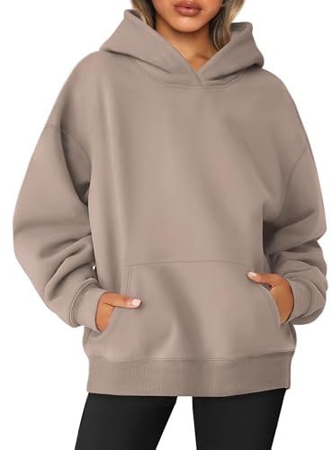 Jhsnjnr Damen Hoodie Oversize Sweatshirt Pullover Sport Oberteile Casual Langarm Streetwear Kapuzenpullover mit Kapuze