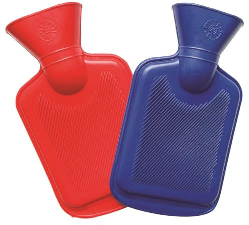 Pack of 2 Mini Hot Water Bottle Natural Rubber Small 500ml