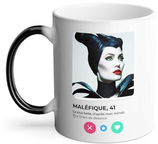 Mug Thermo-réactif Tasse Magique - Maléfique Belle au Bois Dormant Réseau Social Rencontre Amour - 325 ml