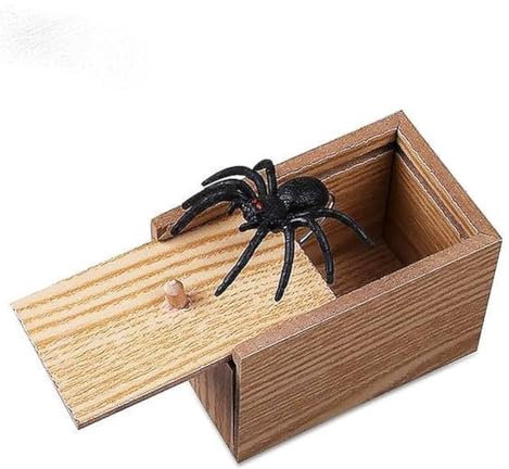 CHPN – Fake-Spinne – Fake-Spinne in einer Box – Streich – Witz – Schnullerspinne – Erschrecken Sie sie – mit dieser Fake-Spinne in einer Box werden Sie garantiert Angst haben