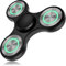 Coolden Fidget Spinner Metall Leuchtend Finger Fidget Toys für Kinder Erwachsene Hand Spinner Stainless Steel Bearing Sensory Handkreisel ADHS Anti Stress Spielzeug Fidget Toy Blau Schwarz