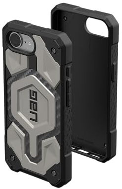 URBAN Armor Gear Monarch Pro Case kompatibel mit Apple iPhone 16E Hülle (Wireless Charging/Magnetische Aufladung kompatibel, 5-Schichten Schutz) Titan