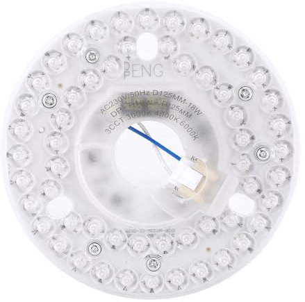 Kit de Luz LED para Ventilador de Techo 18W 2100lm 3CCT 3000K 4000K 6000K con Atenuación Suave y Función de Memoria Panel de Modernización Magnético para 4.92 Pulgadas para Hogar, Oficina, Salón