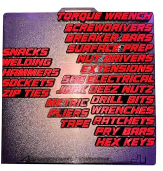 Tool Box Labels Magnet, 3D Magnetic Drawer Decals, Quick Identification, Organization System, Sturdy Tool Stickers for Garage Locker Cabinet Warehouse Shelf Workshop