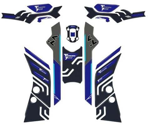almohadilla Adhesivo Lateral Para Depósito Combustible Motocicleta Para YAMAHA Tenere 700 TENERE700 2022-2023 Protector Almohadilla Tracción Lateral Adhesivo para de depósito de combustible(Conjunto 2