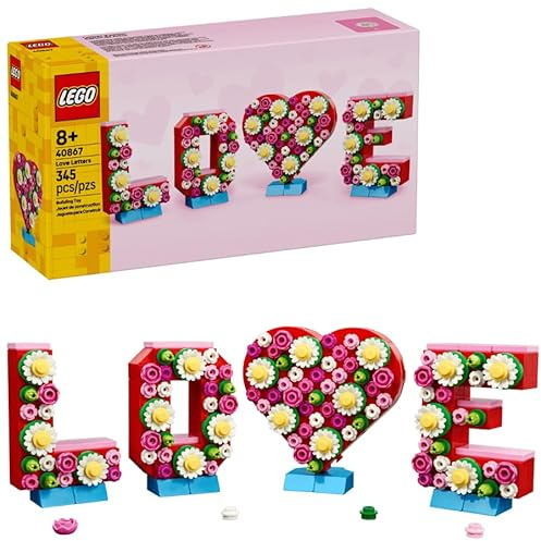 LEGO 40867 Love Letters, Set di Costruzione con Lettere Decorative