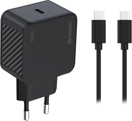 NACON Ladegerät für ROG Xbox Alliance und Alliance X, 65-W-Netzteil mit Power Delivery, Schnellladefunktion, kompatibel mit PC, Smartphone und Switch. Inklusive 1,5 m USB-C-Kabel – XBXROGADAPT65