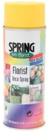 Floral Colour Spray Paint for Fresh and Silk Flowers – 400ml – Professional Floristry Finishing Spray – Available in 50+ Shades (Bright Yellow)