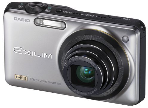 Casio Exilim EX-ZR10 Highspeed-Digitalkamera (12,1 Megapixel, 7-fach opt, Zoom, 7,6 cm (3 Zoll) Display, bildstabilisiert) silber