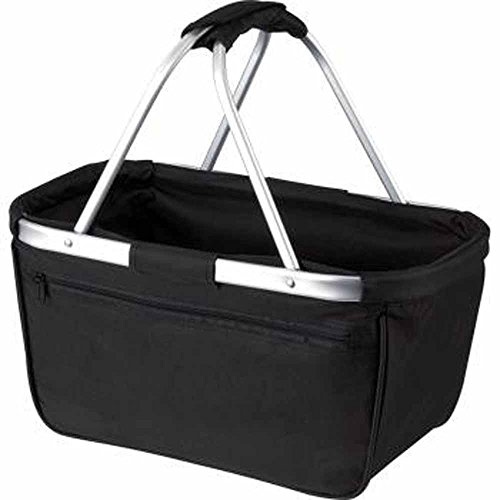 HALFAR – faltbare Shopping-Einkaufstasche Einkaufskorb – 1803939 – Schwarz