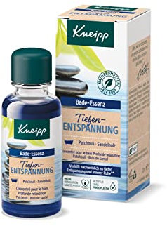 Kneipp Bade-Essenz Tiefenentspannung - Badeöl mit natürlichem ätherischen Patchouliöl & wertvollem Sandelholzextrakt für tiefe Entspannung & Ruhe - ohne Mikroplastik - 20ml