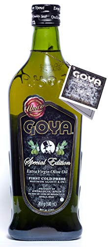 Goya Único,Aceite de Oliva Virgen Extra 500 ml, Aceitunas Picual, Hojiblanca y Picuda de Sevilla, Prensado en Frío, Ideal para Ensaladas, Carnes y Arroz