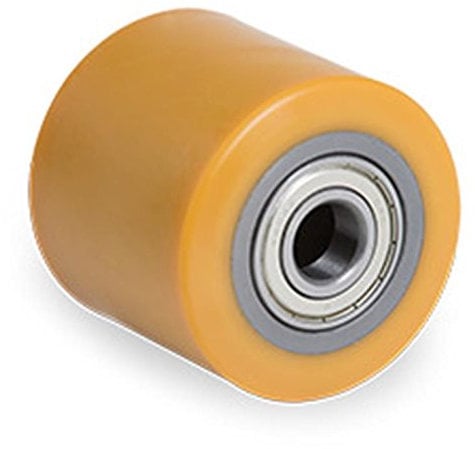 Polyurethanrolle Metallkern Hubwagenrolle 82 x 100 mm Bohrung 20 mit Kugellager