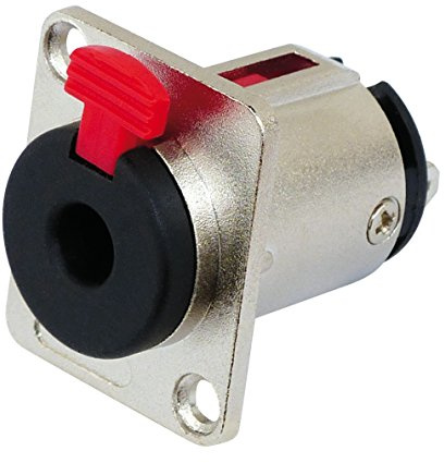 Blanko PA-Stereo-Einbaubuchse Klinke 6.3mm