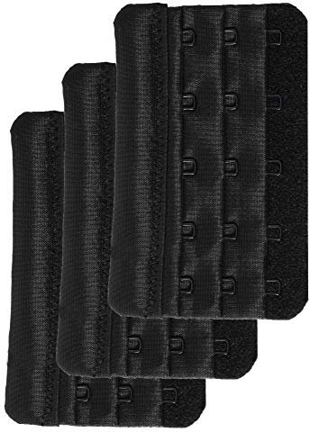 Magicmode Bra Extender 5 Hook Women's Plus Size Bra Strap Extenders 3pcs
