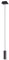 lightling modern Pendellampe Julie, 1-flammige Pendelleuchte schwarz matt Metall, Esszimmer Küche Wohnzimmer, 1 x GU10 max. 35W, ø 6 cm, höhenverstellbar max. 150 cm