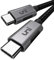 uni Cable USB C vers USB C 4.5m 100W Charge Ultra-Rapide, Câble Type C, Compatible avec iPad Pro 2020, MacBook/Pro, Surface Book 2/Go, Galaxy S20/S10,Note 10/9/8, Huawei Mate P30-Nylon Tressé