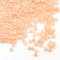 3300 Stück Glas Rocailles Perlen 3mm Ceylon, 7 Farben, 8/0, Pony Perlen, Ceylon gelüstert, Silky Seed Beads (Lachs)
