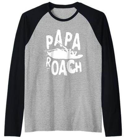 Papa Roach Official Merchandise - Classic Infest Logo Raglan