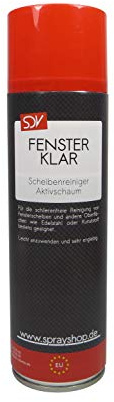 SDV Chemie Fenster Klar Scheibenreiniger Spray 6X 500ml Scheibenschaum Glasreiniger Glass Cleaner