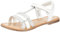 KICKERS Fille Diamanto Sandales-&-nu-pieds/enfants, Blanc Argent, 27 EU
