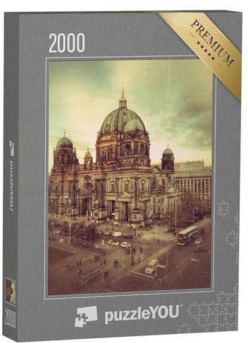 puzzleYOU: Puzzle 2000 Teile „Berliner Dom, Vintage-Filter“