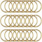 24Pcs Shower Curtain Rings, Rustproof Metal Round Shower Ring Hooks for Bathroom, Decorative Shower Curtain Rings for Shower Rods Curtains (Gold)