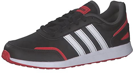 Adidas Unisex Kinder VS Switch 3 Lifestyle Running Lace Shoes, core Black/Cloud White/Vivid red, 36 EU
