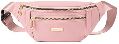 Estwell Marsupio Uomo Donna Marsupio Sportivo Moda Impermeabile Leggero Marsupio Running Cintura Borsa Regolabile Singola Spalla per Viaggio Corsa Ciclismo Escursione Campeggio, Rosa