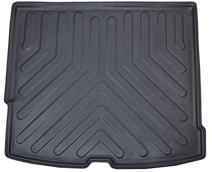 Trimak Passgenau 3D Kofferraumwanne Kompatibel mit Volvo XC60 1 Gen 2008-2017 Kofferraummatte Schutzmatte Auto Zubehör Antirutschmatte Kantenschutz TPE Gummi Dauerhaft Schwarz