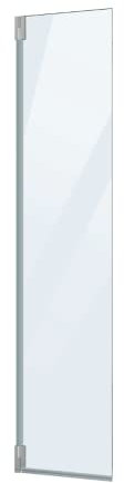 Puerta de Ducha Abatible de 35cm para Completar Fijo de Ducha | Panel de Ducha Abatible de Protección Pivotante ancho de 35cm para hacer más Grande un Fijo de Ducha Ya Instalado | Cromo Brillo