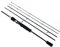 180cm 0.6-8g UL/L Angelrute Baitcast Spinnrute Ultraleichte Kohlefaser,1/2 Spitzen (4 Abschnitte,2 Tips,180cm,Spinnrute)