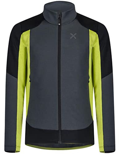 MONTURA Stretch Color Jacket Uomo MMAP02X 9347 Colore Rosso Nero Giacca Pile Uomo Ideale per attività Outdoor Come Trekking Arrampicata Sci Alpinismo M