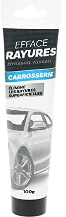 Turbocar - Efface Rayures en Tube pour Voiture - Tube de 100g - Fais disparaître Les Rayures superficielles - Facile et Pratique à Utiliser - Ne Pas appliquer sur Les carrosseries Chaudes