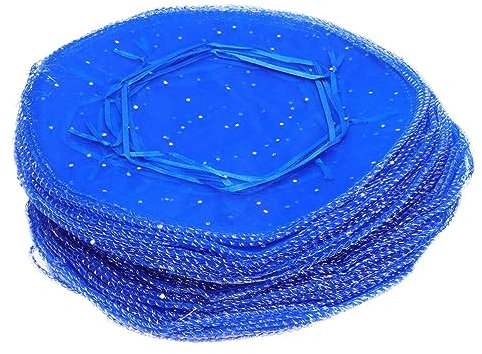 MILISTEN Geschenktüten 100 Stück Runde Organzabeutel Mit Kordelzug Pailletten-Garnbeutel Süßigkeiten Weihnachten Hochzeit Party Verpackung 23 Cm Dunkelblau Süssigkeiten