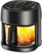 Hriteuse à air chaud - 4,5 l - Smart Airfryer - Avec écran tactile complet et fenêtre de visualisation - 8 programmes - Cuisson et cuisson sans matière grasse - Avec nettoyage facile - Noir