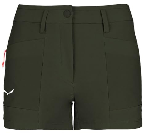 Salewa Puez Durastretch Cargo Shorts Women, Dark Olive, XXS